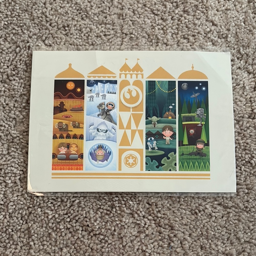 NWT Star Wars Disney Wonderground Gallery Jerrod Maruyama Small Galaxy postcard